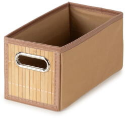 Compactor Natúr színű bambusz tárolódoboz 15x31x15 cm - Compactor