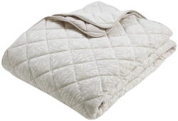 Catherine Lansfield Bézs steppelt ágytakaró 240x260 cm Corded Leaves - Catherine Lansfield