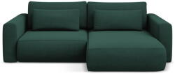 Makamii Zöld kinyitható-tárolóhelyes sarokkanapé (jobb oldali-heverő résszel) Kapua - Makamii