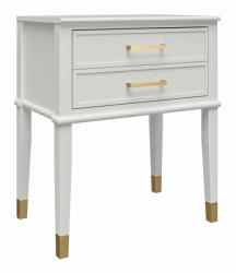 CosmoLiving by Cosmopolitan Fehér éjjeliszekrény Westerleigh - CosmoLiving by Cosmopolitan