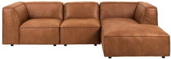 Bonami Selection Fairfield konyakbarna sarokkanapé újrahasznosított bőrből, jobb oldalas, 282 cm - LBonami Selection