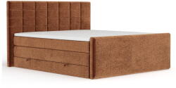 Maison de Reve Narancssárga ágyneműtartós boxspring ágy 200x200 cm Ava - Maison de Rêve