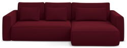 Makamii Borvörös bársony kinyitható-tárolóhelyes sarokkanapé (jobb oldali-heverő résszel) Kapua - Makamii - bonami - 565 242 Ft