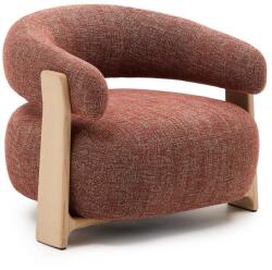 Kave Home Terrakotta színű zsenília fotel Granite - Kave Home