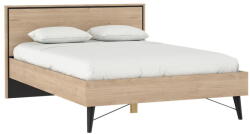 Tvilum Natúr színű franciaágy ágyráccsal 140x200 cm tölgyfa dekorral Ry - Tvilum