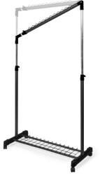 Compactor Fekete fém teleszkópos-gurulós ruhatartó állvány Under Stairs - Compactor