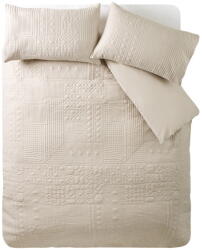 Catherine Lansfield Bézs kétszemélyes ágyneműhuzat 200x200 cm Folkstone Geo - Catherine Lansfield