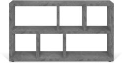 TemaHome Szürke könyvespolc beton dekorral 150x83 cm Berlin - TemaHome