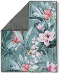 Descanso Parler zöld kétoldalas takaró, 130 x 160 cm - Descanso