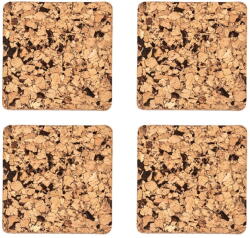ZicZac Natúr színű parafa poháralátét szett 4 db-os Querco - ZicZac - bonami - 2 550 Ft