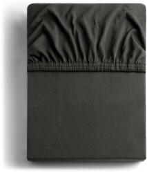 Restilo Sötétszürke gumis jersey lepedő 220x200 cm Amber - Restilo