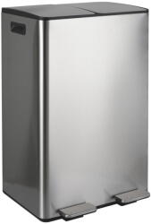 spirella Matt ezüstszínű acél szelektív pedálos szemetes 2x30 l Aliya - Spirella