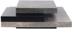 TEMAHOME Slate dohányzóasztal beton dekorral, fekete részletekkel - TemaHome