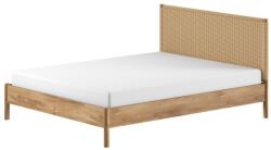 VIPACK Natúr színű tölgyfa franciaágy ágyrács nélkül 160x200 cm Olive Rope - Vipack