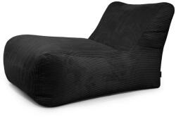 SLOWDOWN Fekete kordbársony babzsákfotel Lounge 100 - SLOWDOWN