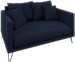 ROPEZ Sötétkék zsenília kanapé 140 cm Freya - Ropez