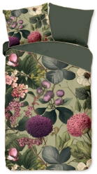 Descanso Khaki egyszemélyes-hosszabbított pamut-szatén ágyneműhuzat 140x220 cm Onaz - Descanso