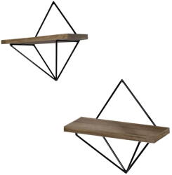 ASIR GROUP Natúr színű lucfenyő polc készlet 2 db-os 30 cm Gem - Kalune Design