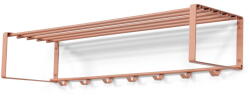 Spinder Design Lazacszínű fém fali fogas polccal 100 cm Rex - Spinder Design