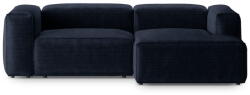 Cosmopolitan Design Sötétkék kordbársony sarokkanapé (jobb oldali-heverő résszel) Bergamo - Cosmopolitan Design - bonami - 679 992 Ft