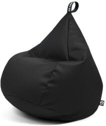 So Soft? Fekete bőrutánzat gyerek babzsákfotel Drop M - So Soft?