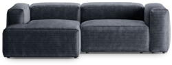 Cosmopolitan Design Szürkéskék kordbársony sarokkanapé (bal oldali-heverő résszel) Bergamo - Cosmopolitan Design - bonami - 679 992 Ft