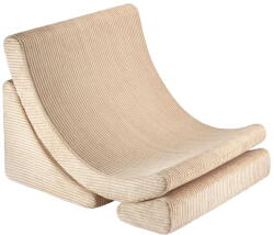 Wigiwama Világosbarna kordbársony gyerek fotel Moon - Wigiwama