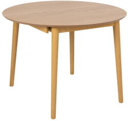 Actona Kerek bővíthető étkezőasztal hosszabbító asztallappal, tölgyfa dekorral ø 115 cm Montreux - Actona