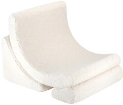 Wigiwama Krémszínű buklé gyerek fotel Moon - Wigiwama