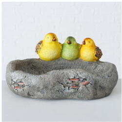 Boltze Hedda szürke gipsz madáritató - Boltze