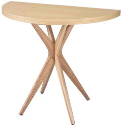 Ragaba Kerek bővíthető étkezőasztal kőrisfa dekoros asztallappal 45x90 cm Jubi - Ragaba