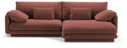 Micadoni Rózsaszín bársony sarokkanapé (jobb oldali-heverő résszel) Torino - Micadoni - bonami - 687 992 Ft