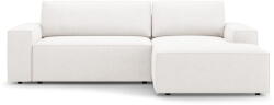 Micadoni Fehér buklé kinyitható sarokkanapé (jobb oldali) Jodie - Micadoni Home