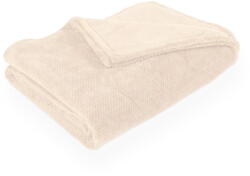 Tiseco Home Studio Elefántcsont színű mikroplüss takaró 150x200 cm Pippa - Tiseco Home Studio