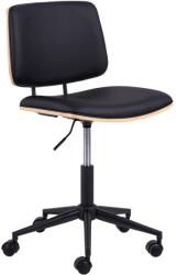 Actona Fekete bőrutánzat irodai szék Owen - Actona