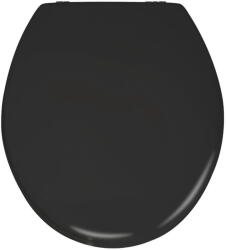 WENKO Prima matt fekete WC-ülőke, 41 x 38 cm - Wenko