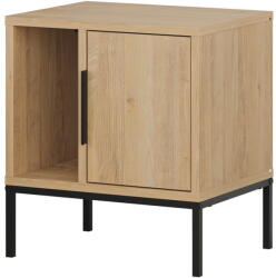 Marckeric Natúr színű éjjeliszekrény tölgyfa dekorral Lani - Marckeric