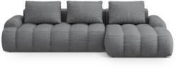 Cosmopolitan Design Szürke kinyitható-tárolóhelyes sarokkanapé (jobb oldali-heverő résszel) Linz - Cosmopolitan Design