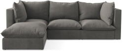 Makamii Sötétszürke sarokkanapé (bal oldali-heverő résszel) Manao - Makamii
