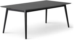 Hammel Furniture Fekete bővíthető étkezőasztal fekete asztallappal 100x210 cm Meza - Hammel Furniture