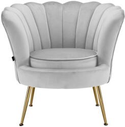 Støraa Világosszürke bársony fotel Kelsey - Støraa