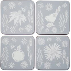 Cooksmart ® Világoskék parafa poháralátét szett 4 db-os Homestead - Cooksmart ®