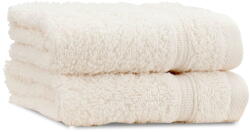 Catherine Lansfield Krémszínű frottír pamut törölköző szett 2 db-os 30x30 cm Zero Twist - Catherine Lansfield