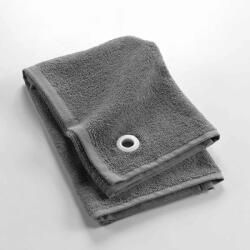 Douceur d'intérieur Antracitszürke frottír pamut törölköző 50x50 cm Cuistot - douceur d'intérieur