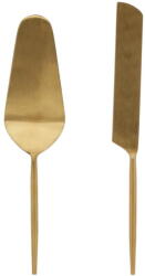 Kave Home Rozsdamentes acél torta tálaló készlet 2 db-os Lite - Kave Home