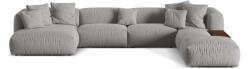 Micadoni Világosszürke moduláris sarokkanapé (jobb oldali-U alakú) Martina - Micadoni Home