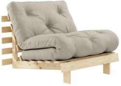 Karup Szürkésbézs kinyitható len fotel Roots - Karup Design