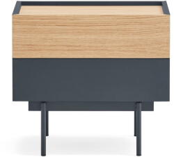 Teulat Antracitszürke-natúr színű éjjeliszekrény tölgyfa dekorral Otto - Teulat - bonami - 97 740 Ft