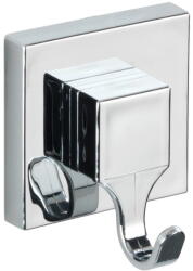 Wenko Fényes ezüstszínű öntapadós műanyag akasztó szett 2 db-os Genova - Wenko