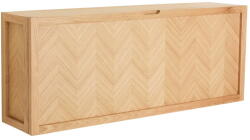 Hübsch Natúr színű tölgyfa billenő ajtós-függő cipőtartó Herringbone - Hübsch